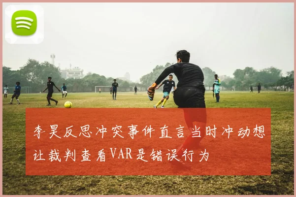李昊反思冲突事件直言当时冲动想让裁判查看VAR是错误行为